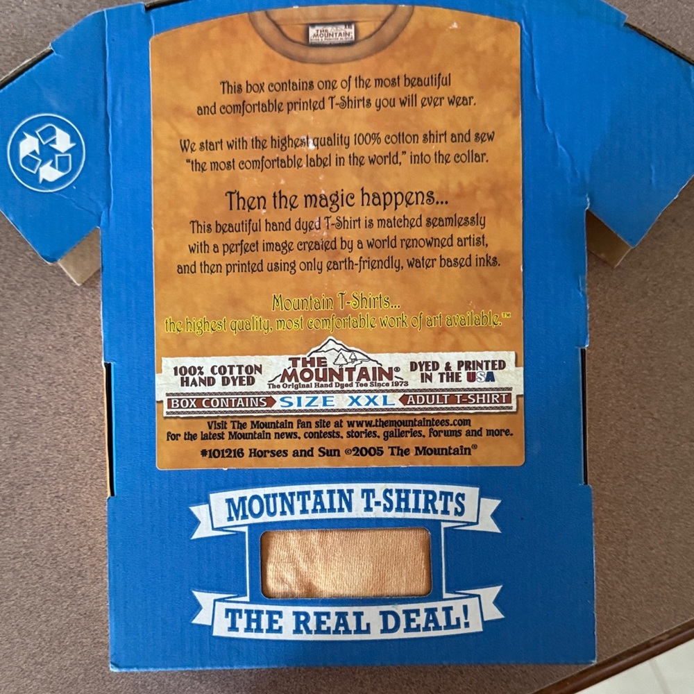 The Mountain Kids Wild Horse T-Shirt - Orange and Brown - Picture 3 of 3